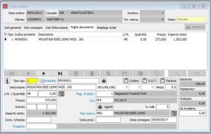 gest.ordini clienti - righe documento